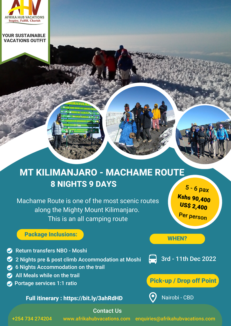 Mt Kilimanjaro - Machame Route