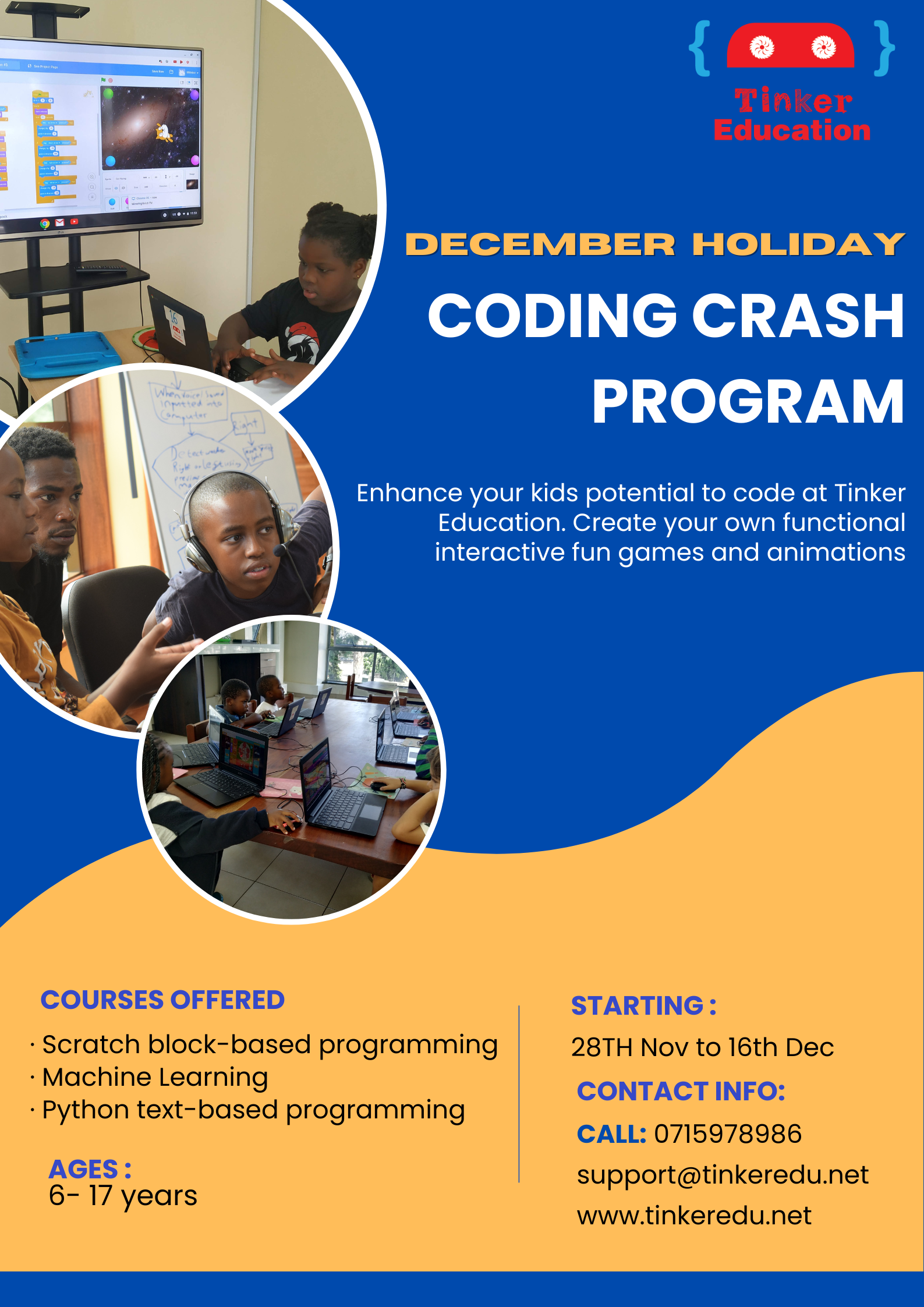 December Holiday Coding Crash Program