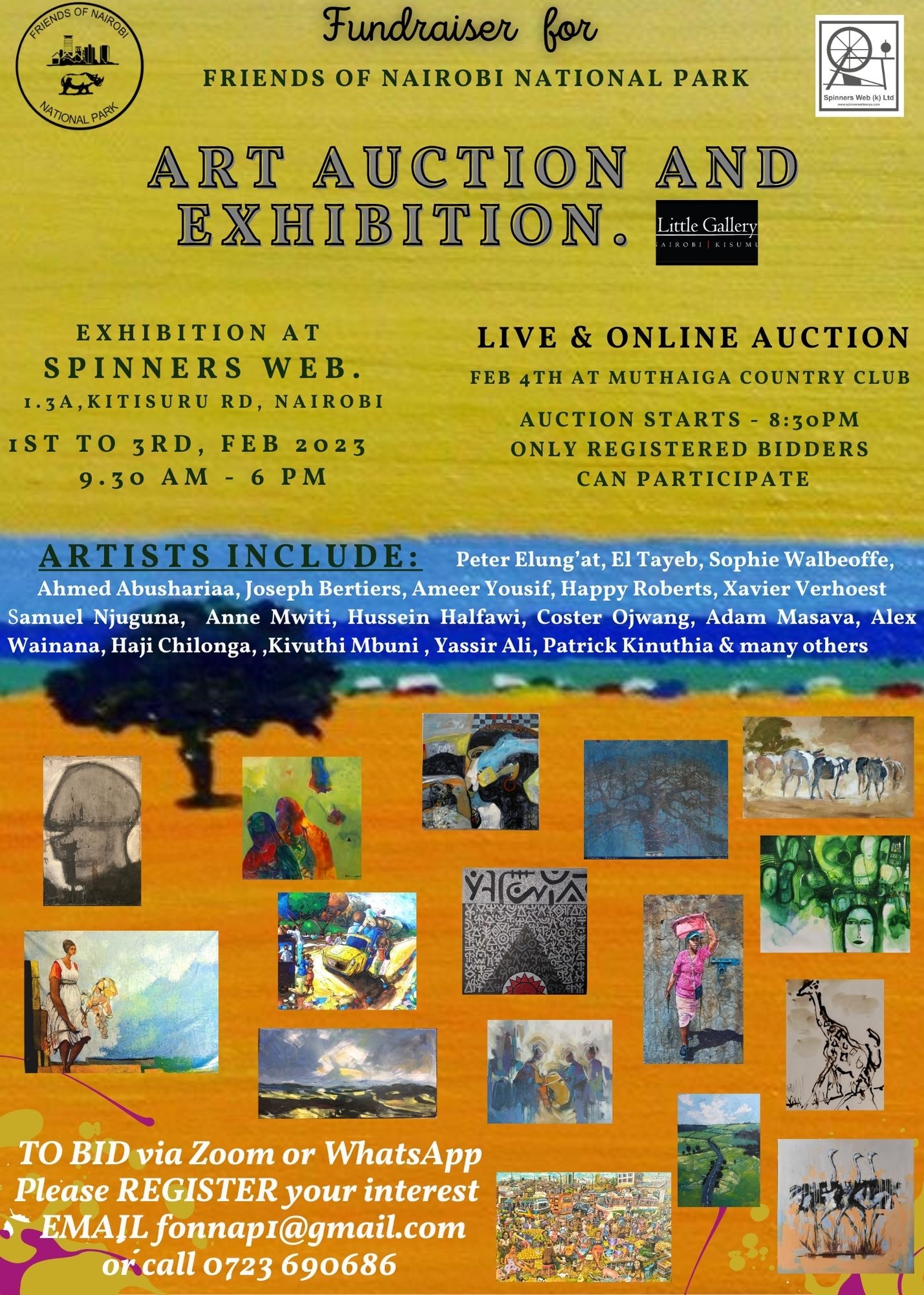 Friends of Nairobi National Park art exhibition and auction