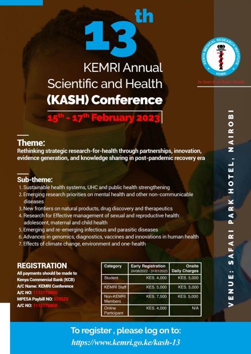 13th KEMRI Annual Scientific & Health Conference (KASH)