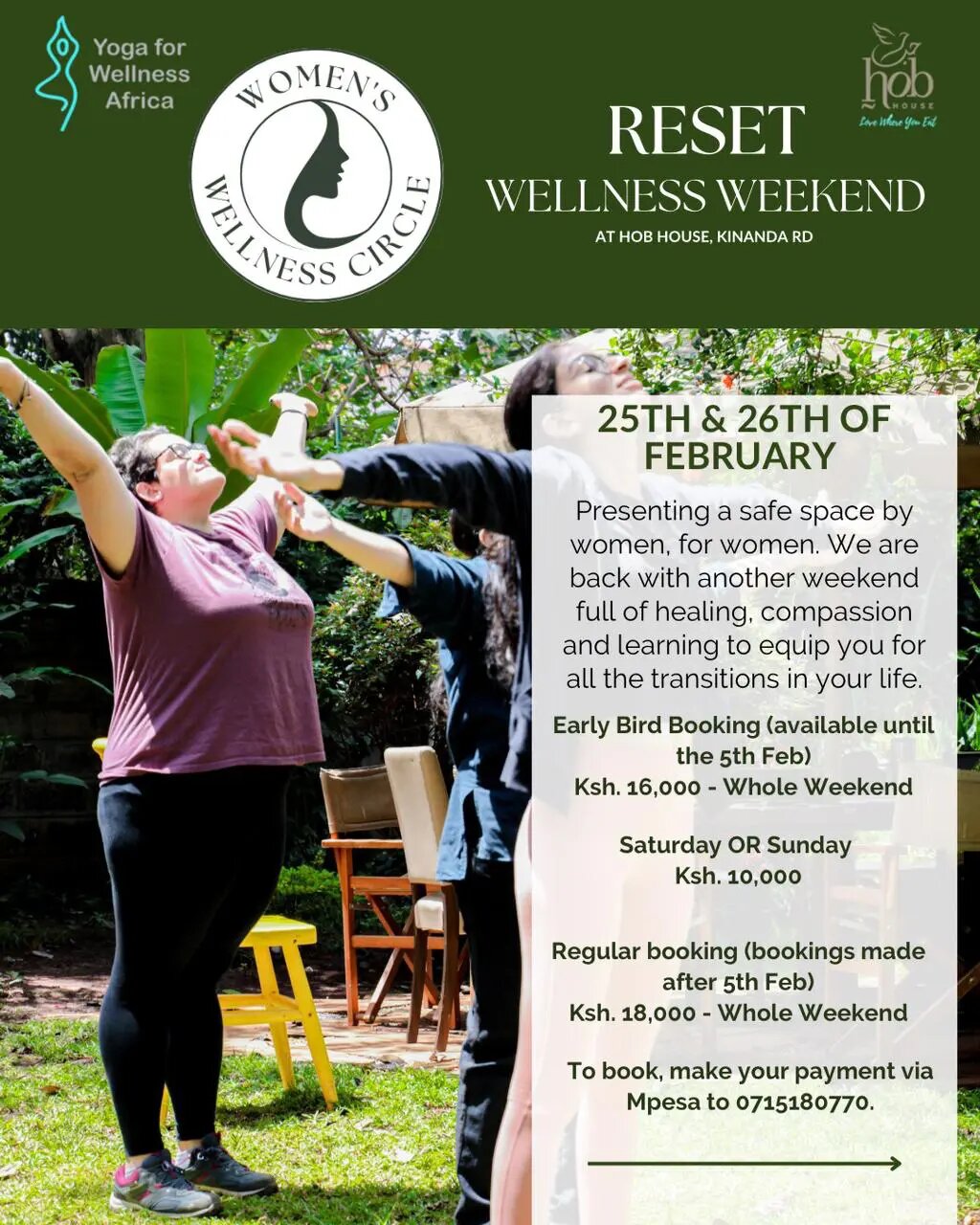 Get your tickets to Women Wellness Weekend