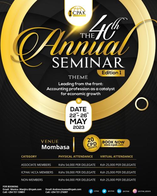 The 40th Annual Seminar Edition 1