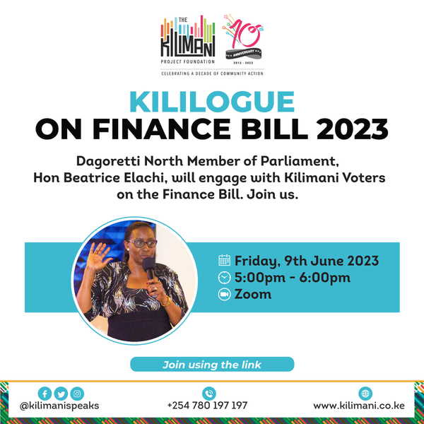 Kililogue on Finance Bill 2023