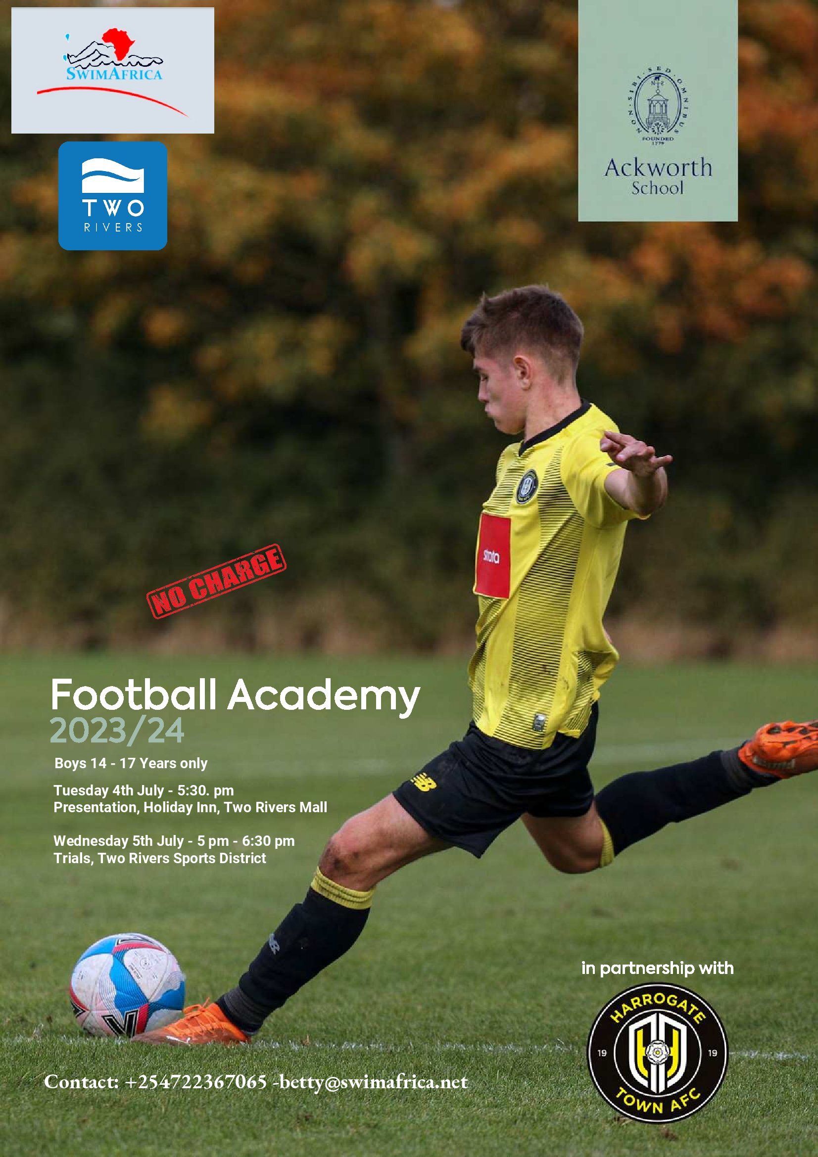 Ackworth School Football Programme Presentation and Trials