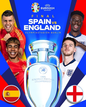 Spain  vs England : Euro Final 2024